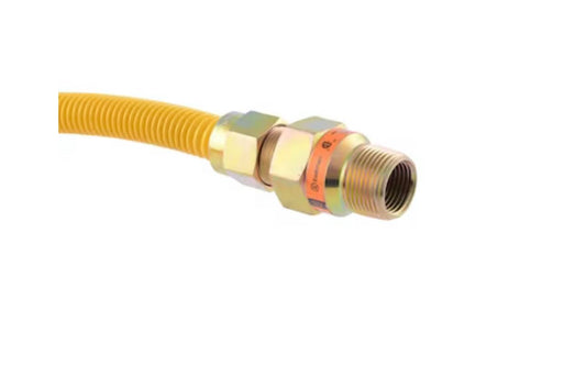 Eastman 48-in 3/4-in Mip Inlet x 3/4-in Mip Outlet Stainless Steel Gas Appliance Installation Kit