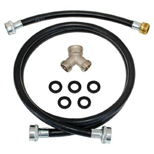 Eastman Rubber Steam Dryer Water Supply Installation Kit, 3/4 Inch FHT x 3/4 Inch FHT Connection, 5 Foot Flexible Hose, 41024
